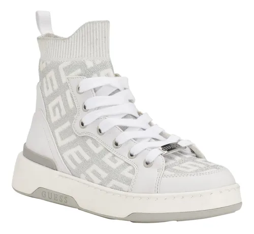 Tenis Guess Blancos Bota Marca Guess Tenis Guess Bota Mujer Tenis
