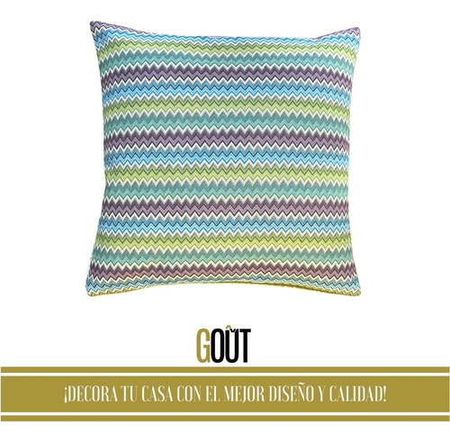 Imagen 2 de 7 de 3 Fundas De Cojín Premium 50 X 50 Cm Estilo Gobelino Zig Zag