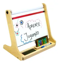 Comprar Pizarra Atril Mesa Madera Rollo Didáctico Caja Coloreable
