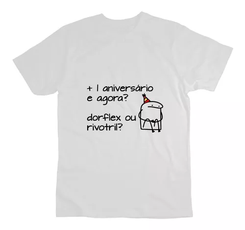 Camiseta Camisa Personalizada Aniversário Flork Meme Bento