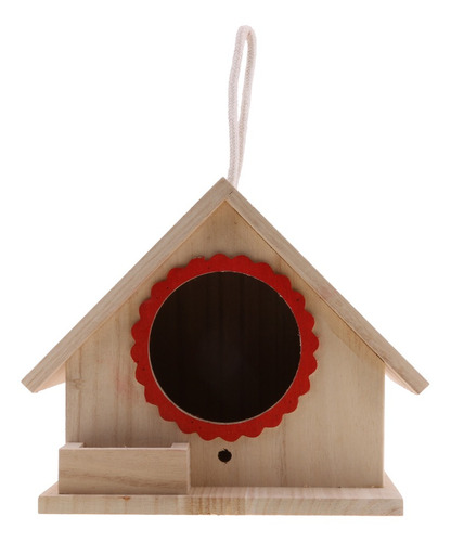Casa De Pájaros De Para Pájaros Caja Colgante Con Cuerda
