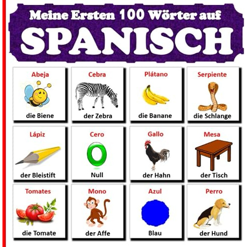 Meine Ersten 100 Wörter Auf Spanisch: Spanisch Lernen Für Ki