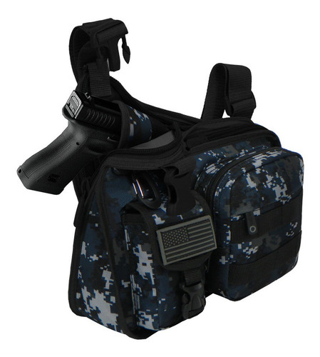 Imagen 4 de 5 de Mochila Táctica Maleta Mariconera East West Funda Pistola