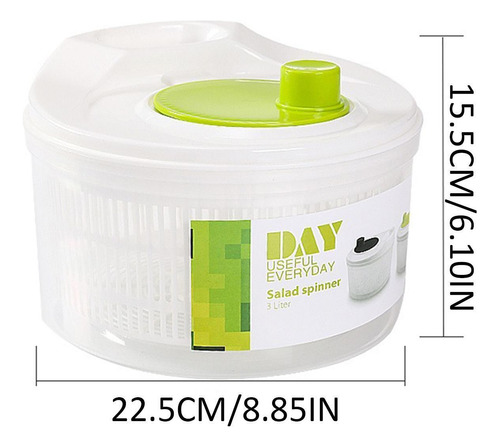 Escurridor De Ensalada Seca Centrifugador De Ensalada Manual
