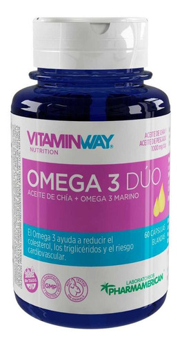 Vitamin Way Omega 3 Duo Suplemento Dietario Frasco X 60 Cap