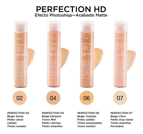 Imagen 3 de 7 de Perfection Hd | Base De Alta Definición Mate Piel Normal