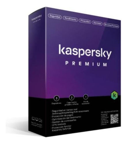 Kaspersky Premium 10 Disp 5 Cuentas Kpm 1 Año Total Security