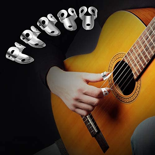 15 Piezas De Púas De Guitarra Banjo, Púas De Dedo Pulgar De