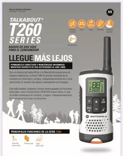 Radio Motorola Talk About T260 Nuevo