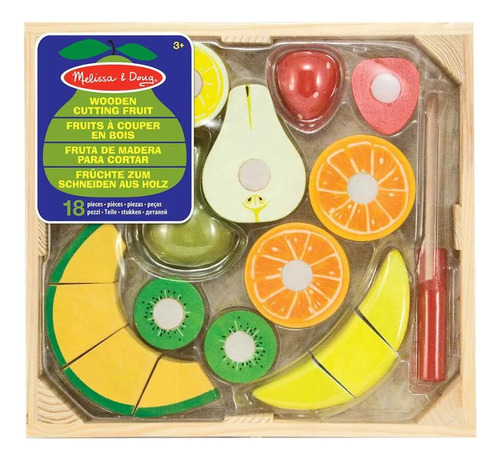 Melissa & Doug Fruta De Madera Para Cortar 