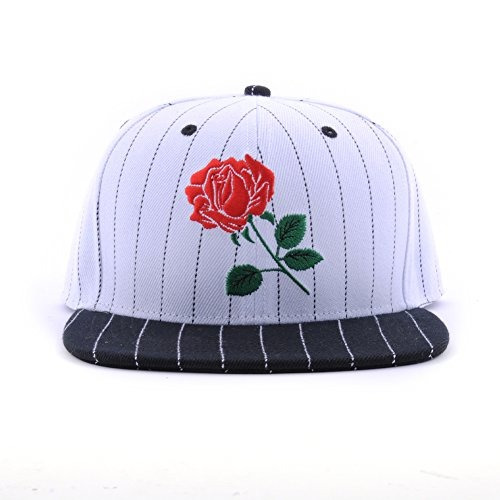 Aung Crown Rose Flat Bill Snapback Sombreros Bordados Mujere