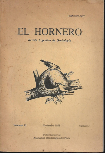 Revista Ornitologia / El Hornero / Año 1988 /
