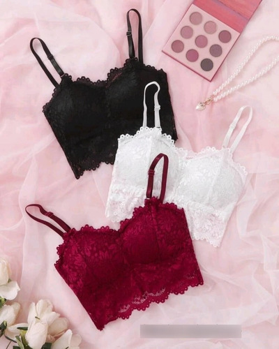 Bralette De Encaje Shein