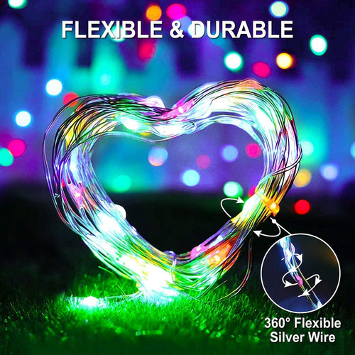6x20m Luces De Cadena De 200 Led Para Fiestas De Navidad