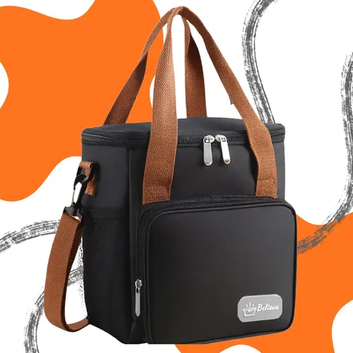 Bolsa Isotérmica Térmica Lancheira Marmita Média Cerveja Comida Bebidas Academia Trabalho Escola Passeio Alça Removível Conserva Quente e Frio Cor Preta Preto — R$ 29,99 em Mercado Livre, 40% OFF