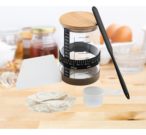 Kit De Jarro De Fermentera Brova Base De Silicona De 900 Ml