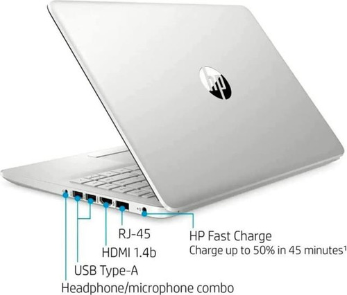 Laptop Hp Fhd Ips Display, Amd Ryzen U, 4gb Ram, 128gb Ssd,