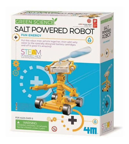 Kit De Robótica - Robot Energizado Con Sal (green Science)