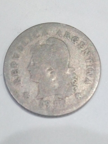 Moneda De 10 Centavos Argentina Año 1918