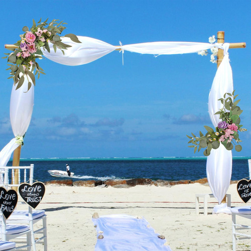 Centro De Mesa Artificial Con Forma De Arco De Boda, 2 Pieza