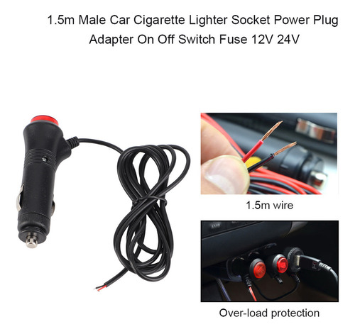 Adaptador Enchufe Para Encendedor Cigarrillos Coche