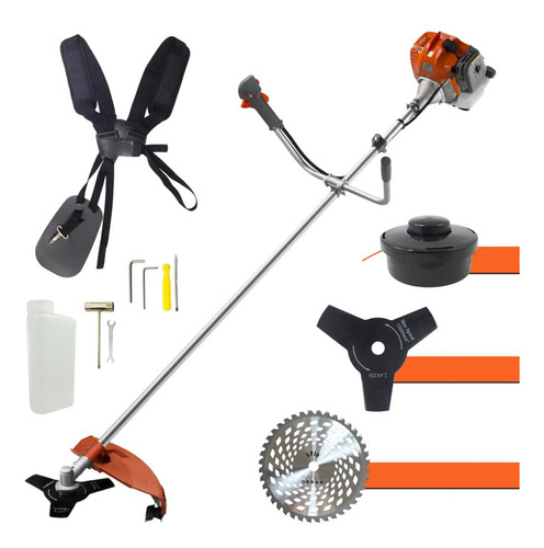 Roçadeira Gasolina Tekna Rl520acntk 52cc 2hp + Kit Lâminas