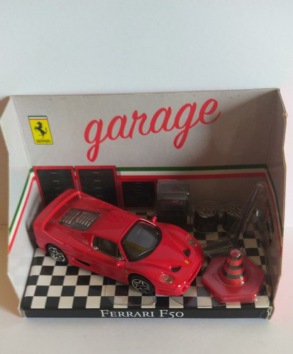 Bburago - Race & Play - 1:43 Diecast - Ferrari F50 & Garage 