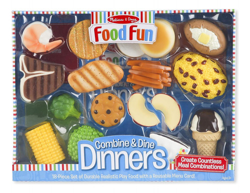 Melissa & Doug, Alimentos Divertidos Para Combinar Y Cenar