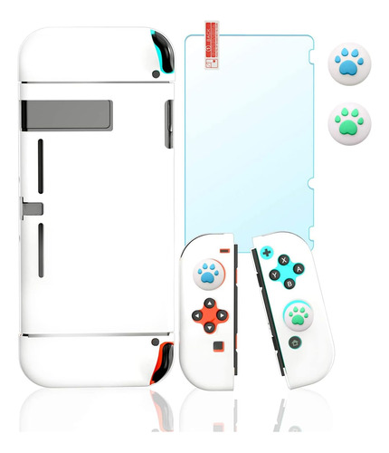 Switch White Case, Kit De Funda Protectora Para Switch Con P