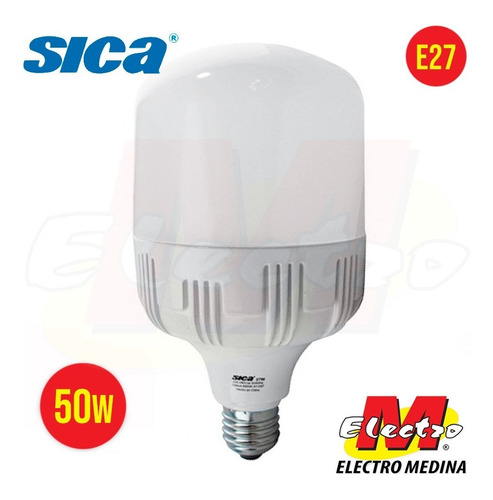 Lampara Led 50w E27 Luz Fria Sica Electro Medina