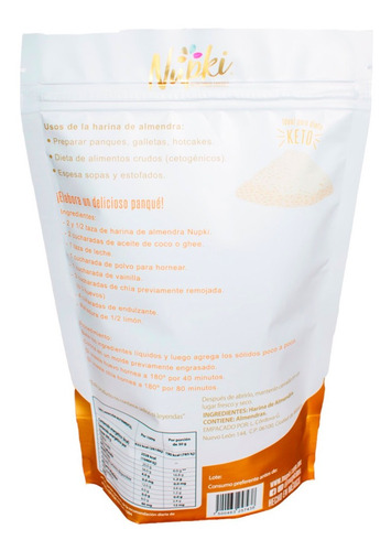 Imagen 8 de 9 de 2 Pack Harina De Almendra = 800g. · Keto · 100% Natural