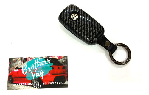 Funda De Llave Vw Golf Jetta Vento Polo Fibra De Carbono Ngo