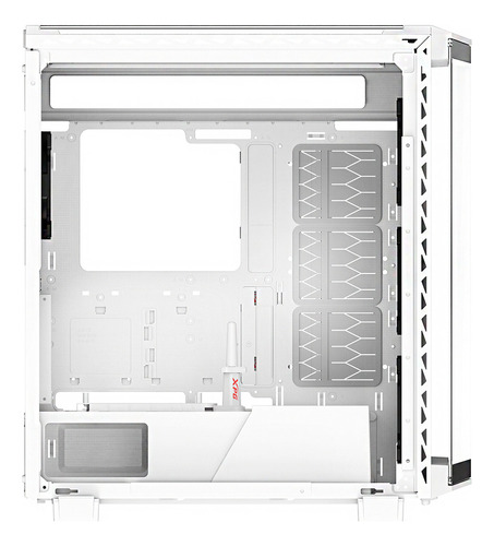 Gabinete Gamer XPG BATTLECRUISER II ST E-ATX 4 Fan ARGB Cristal Templado Blanco