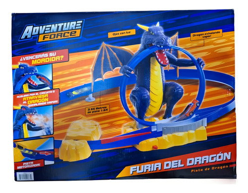 Adventure Force Furia Del Dragón Pista Vence Al Dragón Color Azul