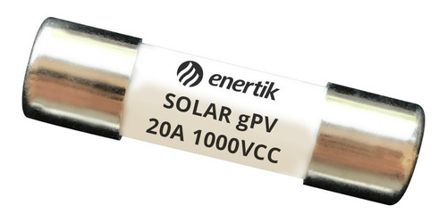 Fusible Solar 10x38mm Gpv 1000vcc 20a - Sfus-20 - Enertik