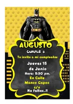 Comprar Invitación Editable En Powerpoint De Batman