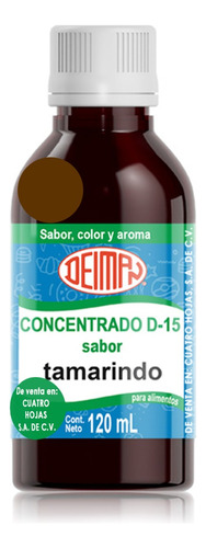 Concentrado Saborizante Sabor Tamarindo D-15 Deiman 120 Ml.