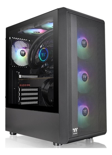 Gabinete Thermaltake S200 Argb Black  Rgb Fuente 650w Bronze