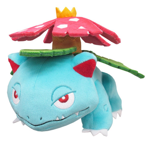 Peluche Sanei Pokémon All Star Collection Venusaur, 10 Cm