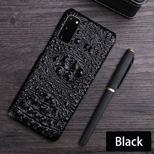 Adecuado Para Samsung S23 Cuero De Vaca Cráneo De Cocodrilo