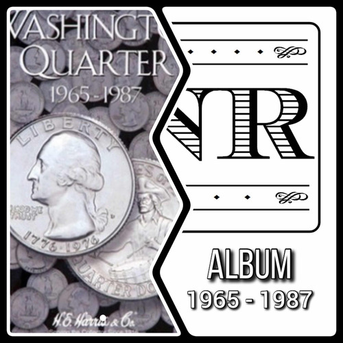 Álbum Monedas Cuartos Dolar Eeuu - 1965 - 1987 - P & D -25 C