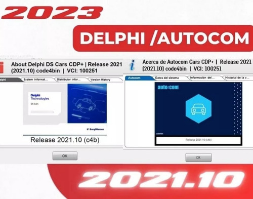 Scanner Autocom Delphi Cdp 2025 Com 8 Cabos Linha Leve + Af