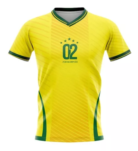 Camisa Of. Sel. Brasileira F.A. MASCULINO Jersey JG1 - Camisas