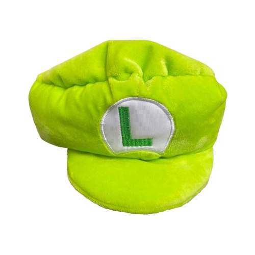 Gorra Luigi Super Mario Bros Tipo Afelpada Color Verde