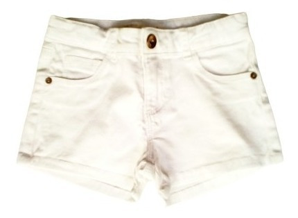 Aurojul Short-tipo Jean Zara Girls Collection-talle 5-blanco