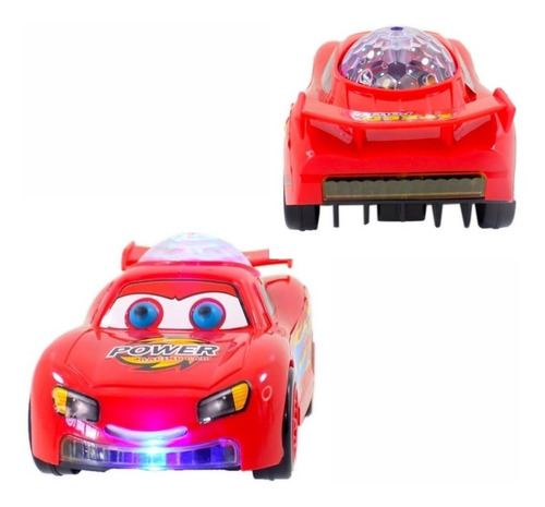 Carrinho Carros Mcqueen Relampago Bate E Volta Com Som Luz