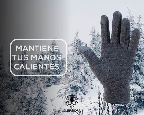 Imagen 7 de 8 de Guante Hombre De Tela Para El Frio Para Pantallas Táctiles.