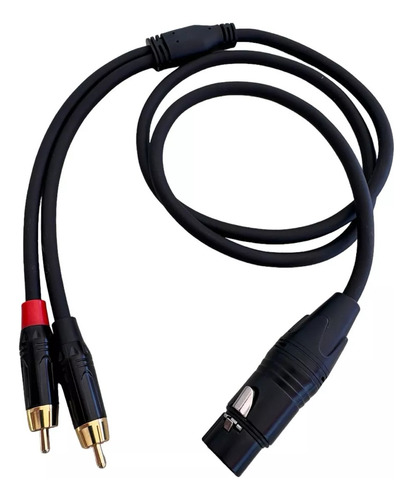 Cable De Audio Rca Macho A Hembra Xlr 1 Metros