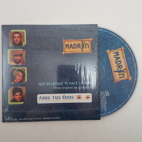 Madryn - Que Es Lo Que Te Hace Llorar - Cd Single - Ex 