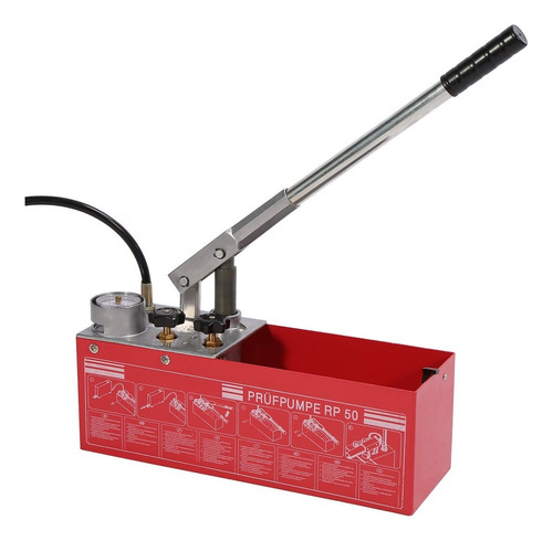 Bomba Manual Prueba De Presión Hidráulica 0-60bar 45 Ml/min